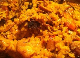 Paella de carne